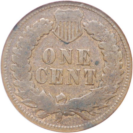 1877 Indian head cent, ANACS PF-08