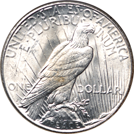 1924-S Peace dollar, NGC MS-63