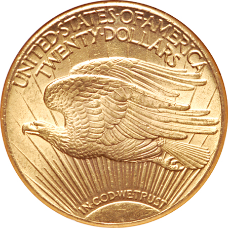 1927 Saint-Gaudens double-eagle, NGC MS-63