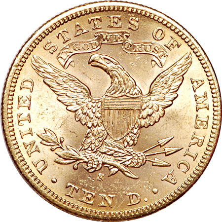 1901-S Coronet eagle grading MS-63