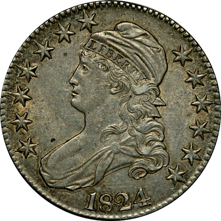 1824 (O-104 R2) and 1831 (O-114 R3) Capped Bust half-dollars