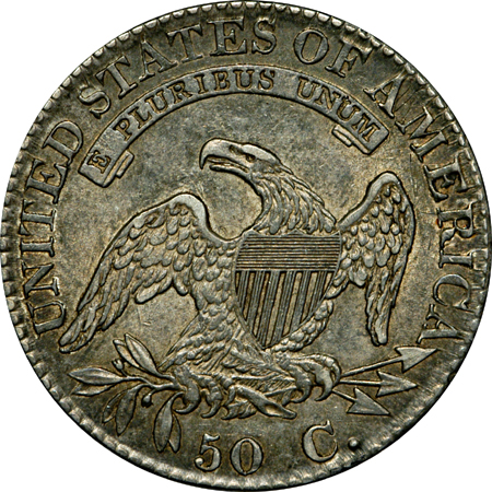 1824 (O-104 R2) and 1831 (O-114 R3) Capped Bust half-dollars