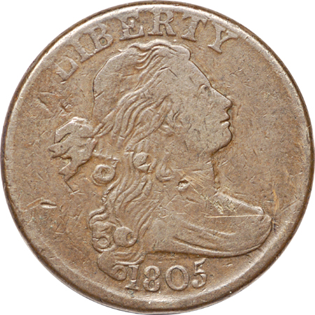 1805 (S-269) Draped Bust large-cent VF-20