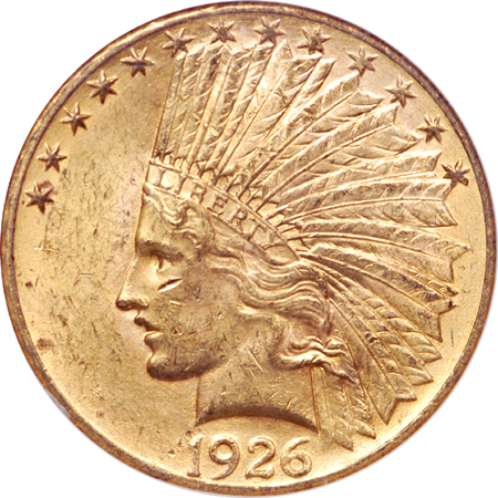 1926 Indian eagle, NGC MS-63