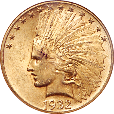 1932 Indian eagle, NGC MS-63