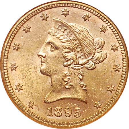 1895 Coronet eagle, NGC MS-63