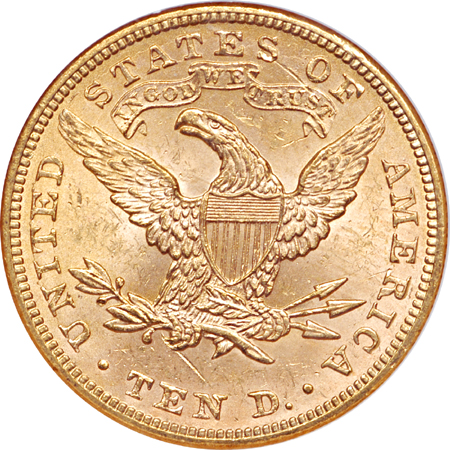 1895 Coronet eagle, NGC MS-63