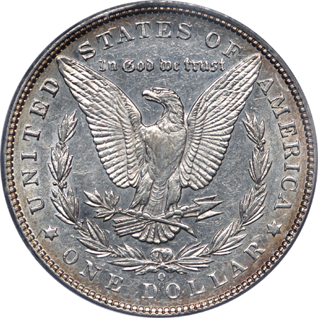 1893-O Morgan dollar, PCGS AU-53