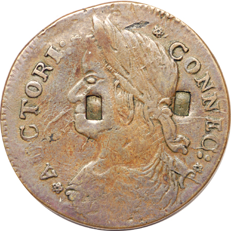 1787 (Miller M.33.29-Z.7 R.6) Connecticut copper, bust left Fine