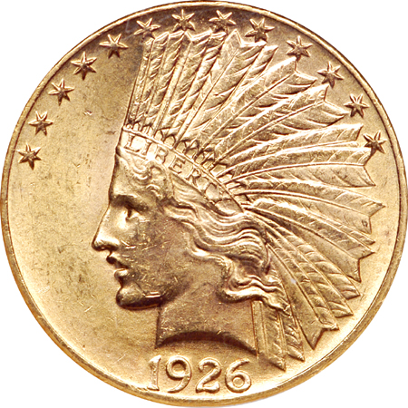 1926 Indian eagle, NGC MS-63