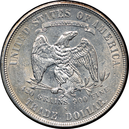 1875-S Trade dollar, MS-62