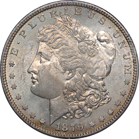 1879 and 1882-O Morgan dollars, PCGS MS-64