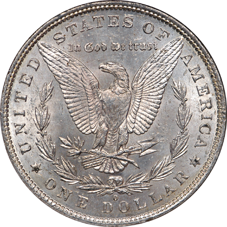 1882-O Morgan dollar, NGC MS-65