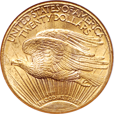 1915-S Saint-Gaudens double-eagle, NGC MS-63