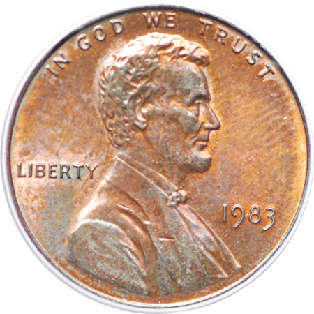 1972 and 1983 doubled-die Lincoln cents, certified by ANACS