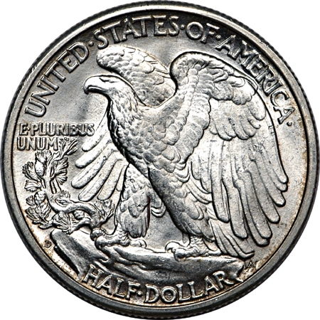 Seventeen "choice" or better BU Walking Liberty halves