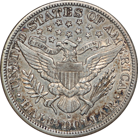 1894-S and 1896-S Barber half-dollars