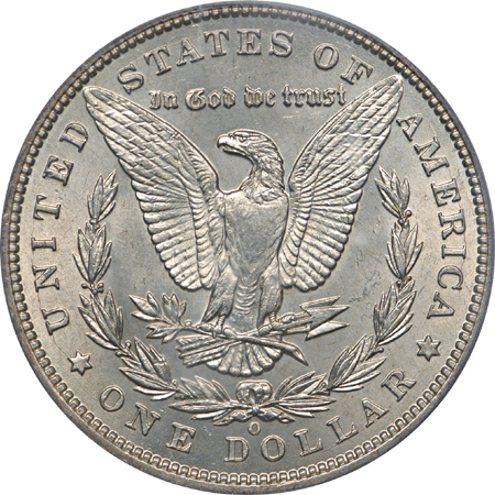 1896-O Morgan dollar, PCGS MS-62