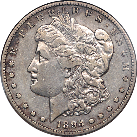 1893-S Morgan dollar, NGC VF-30