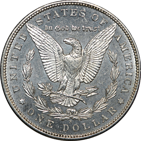 1895-S Morgan dollar, MS-60 details, scratched, net AU-58 PL