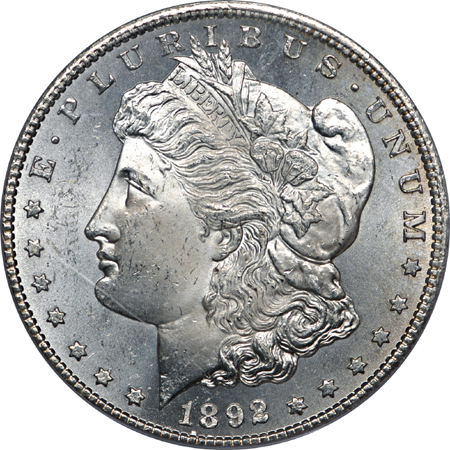 1892-CC Morgan dollar, PCGS MS-64