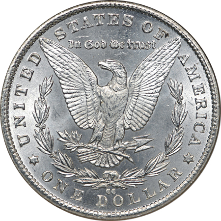 1882-CC Morgan dollar, NGC MS-66