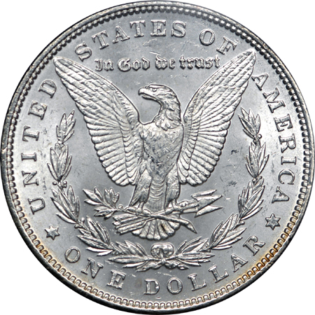 1892 Morgan dollar, PCGS MS-63