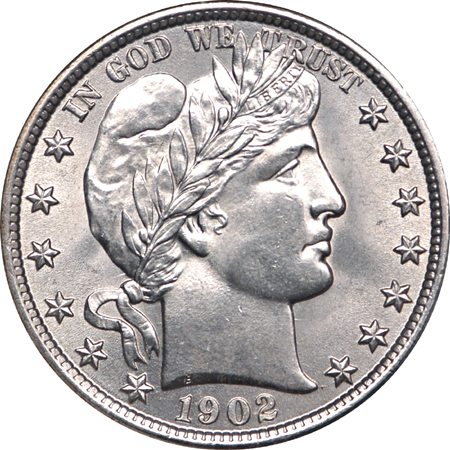 1902 Barber half-dollar, NGC MS-66