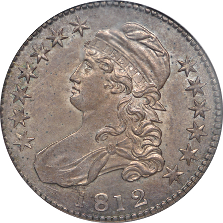 1812 Capped Bust half-dollar, NGC MS-64