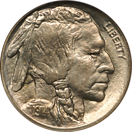 1914 Buffalo nickel, NGC MS-66