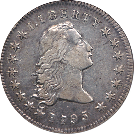 1795 Flowing Hair silver dollar, NGC XF-45