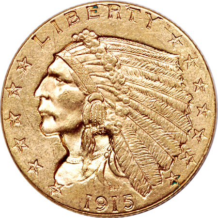 1915 Indian quarter-eagle, MS-61