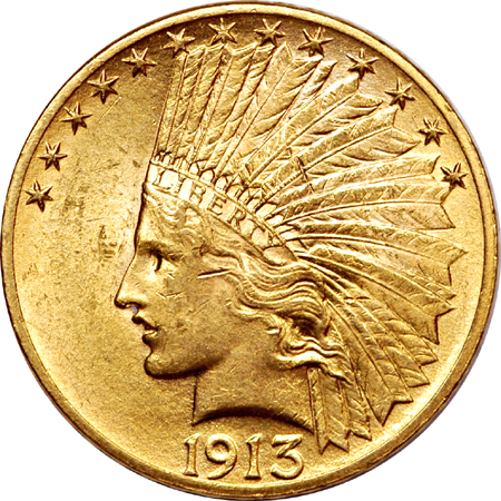 1913 Indian eagle, MS-62