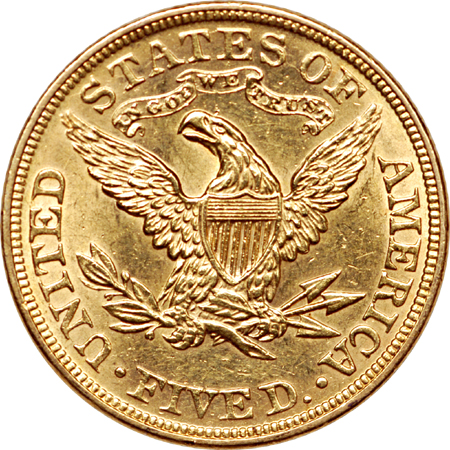 1879, 1881 and 1893 Coronet half-eagles