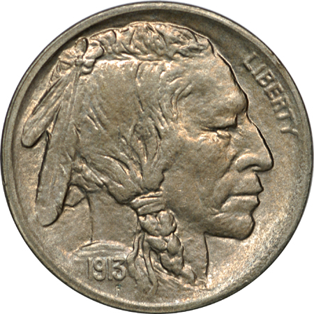 1913-S T1 Buffalo nickel, MS-64