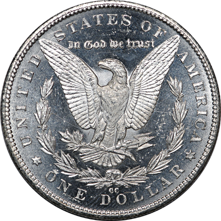 1884-CC Morgan dollar, MS-64 DMPL