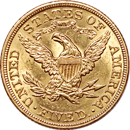 1907 Coronet half-eagle, MS-63