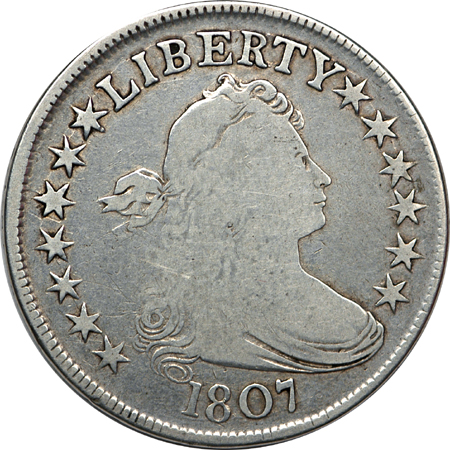 1807 (O-110) Draped Bust half-dollar, G-6