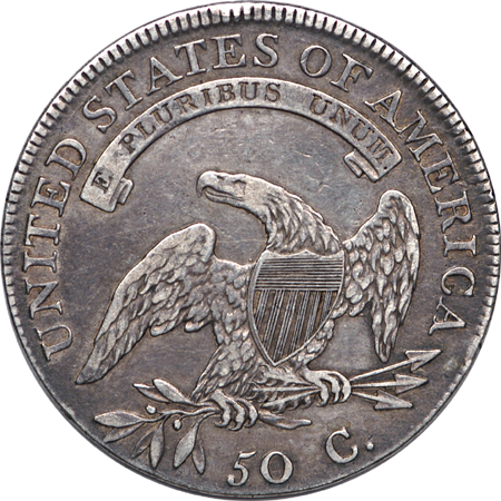 1807, 1808/7 and 1808 Capped Bust half-dollars