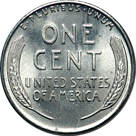 1943-S roll of BU "steel cents"