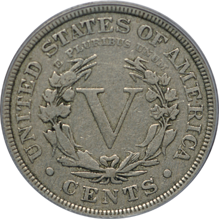 1886 Liberty nickel, PCGS F-12