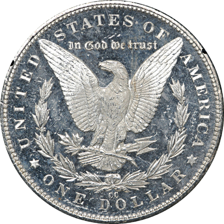 1884-CC GSA Morgan dollar, MS-63 DMPL