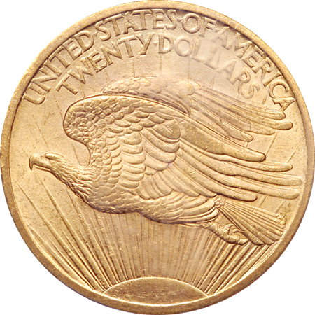 1907 Saint-Gaudens double-eagle, PCGS MS-62