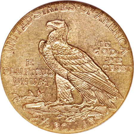 1915 Indian quarter-eagle, NGC MS-63