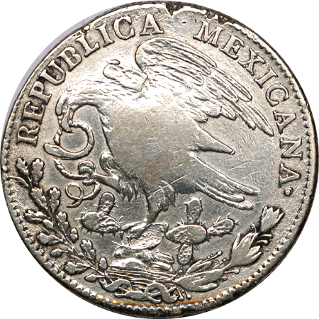 1824-MoJM (Mexico) 8-reales, VF