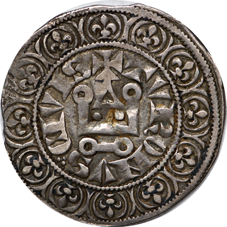 Eight coins from the Middle Ages