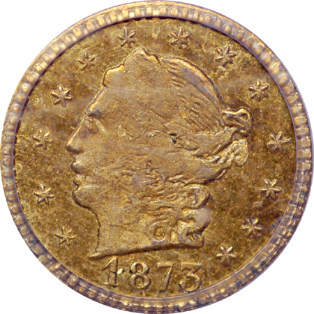 1873 (BG-817) quarter-dollar, PCGS MS-63