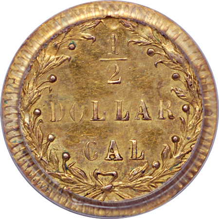 1874 (BG-1055) half-dollar, PCGS AU-58