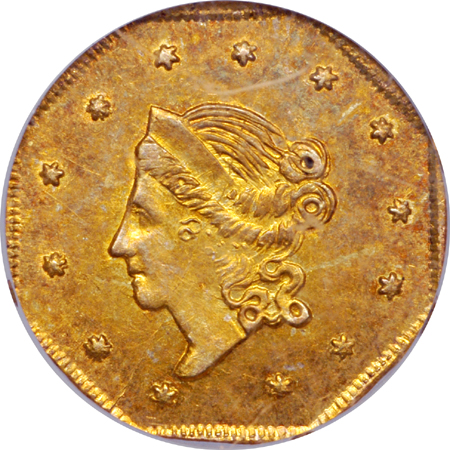 1860 (BG-1102) dollar, PCGS MS-62