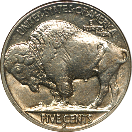 1919-S Buffalo nickel, ANACS AU-58